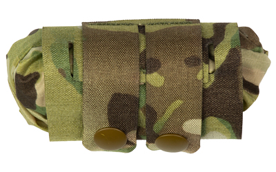 Military camouflage pouch with button closures