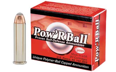 Box of Pow'RBall self-defense ammunition with cartridge
