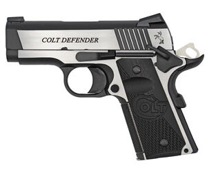Colt Defender handgun with sleek design.