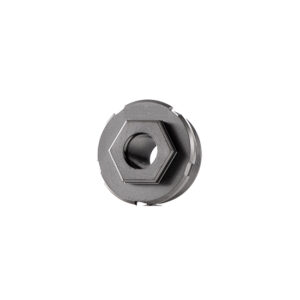 Metal hexagonal fitting with internal threads