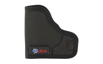 Black handgun holster with textured design