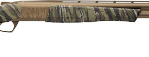 Camo shotgun with a sleek design.