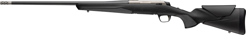 Side view of a sleek, modern rifle.