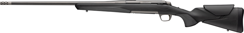 Side view of a modern rifle with sleek design.