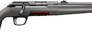 Side view of a modern rifle with sleek design.