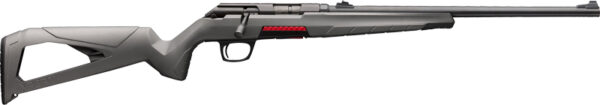 Side view of a modern rifle with sleek design.