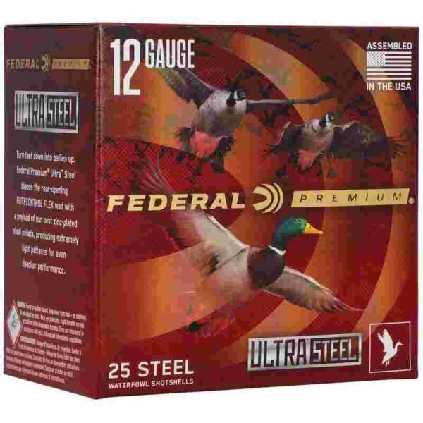 Federal Premium Ultra Steel 12 gauge shotshell box
