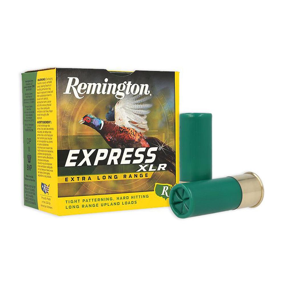 Box of Remington Express XLR shotgun shells.