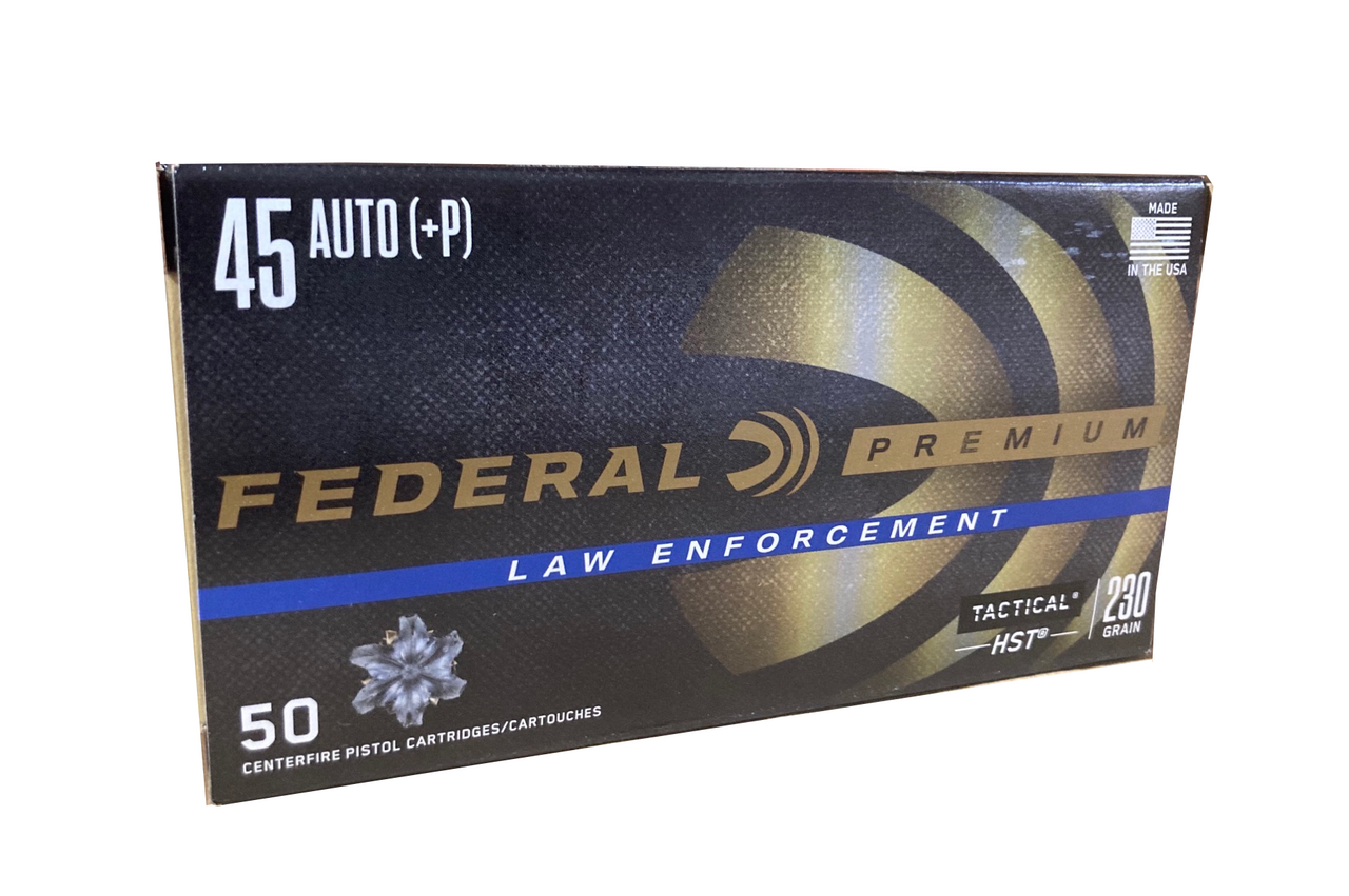Federal Premium Law Enforcement 45 Auto ammunition box