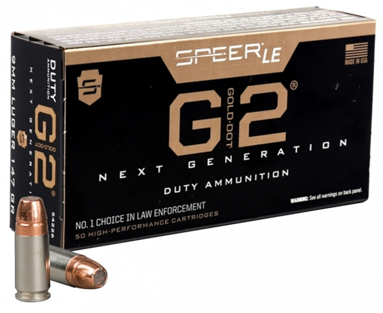 Speer Gold Dot G2 9mm ammunition box