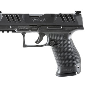 Walther compact handgun on white background