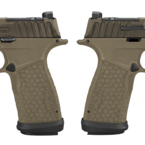 Detailed view of a SIG Sauer P365 handgun