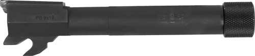Black tactical flashlight with textured grip.