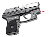 Compact pistol with laser sight feature.