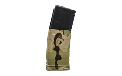 Camo magazine pouch with attached magazine