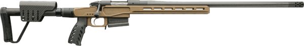 Side view of a modern rifle design.