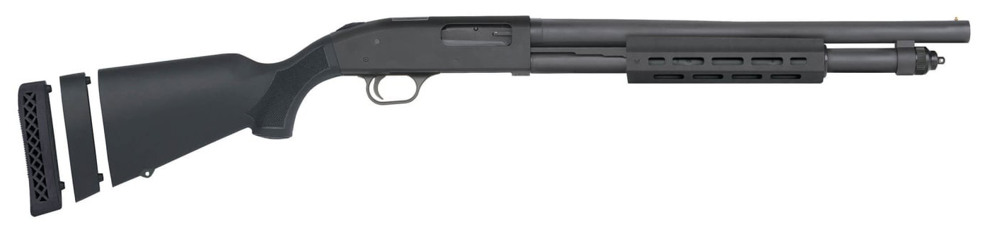 Shotgun with black stock and barrel
