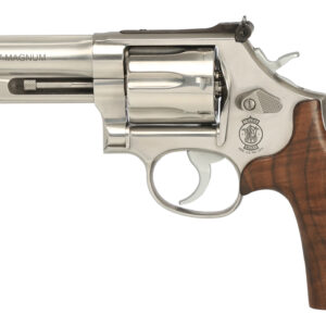 S&W .357 Magnum revolver with wooden grip