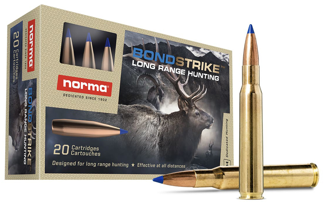 Norma BondStrike long-range hunting cartridges set.