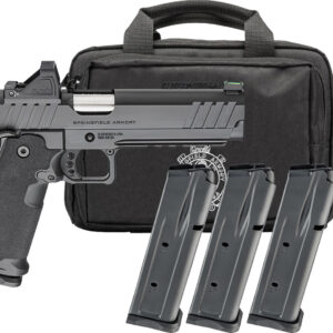 Springfield Armory pistol with magazines and case