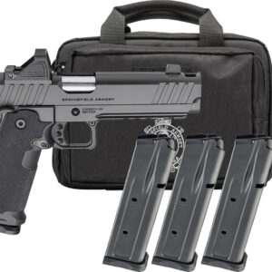 Springfield Armory pistol with magazine and carrying case.