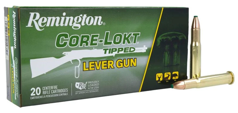 Remington Core-Lokt Tipped Lever Gun cartridges.