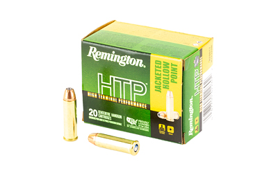 Box of Remington HTP bullets with two rounds