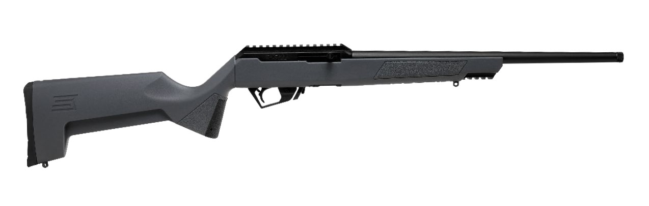 Side view of a modern rifle