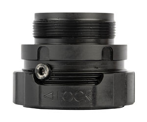 Black threaded camera lens adapter for secure fitting
