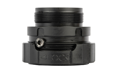 Black threaded camera lens adapter for secure fitting