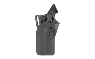 Black tactical holster for firearms.