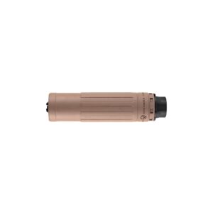 Brown suppressor for firearms on white background