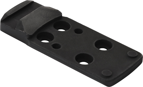 Black plastic component with multiple holes