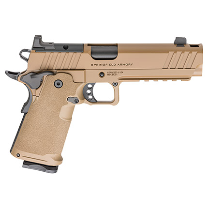 Springfield Armory pistol in tan color