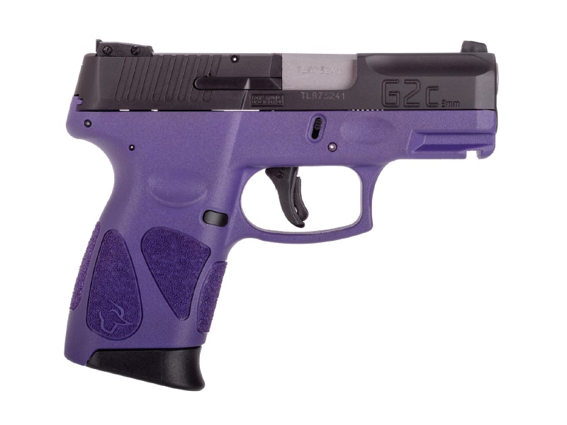 Purple handgun model G2C, side view