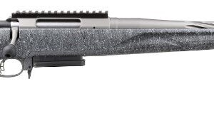 Side view of a sleek, modern rifle.