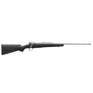 Side view of a modern rifle.