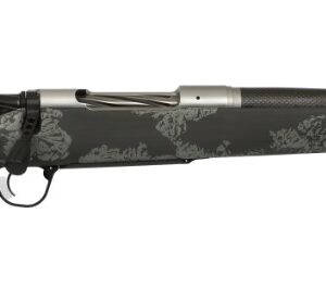 Side view of a decorative rifle.