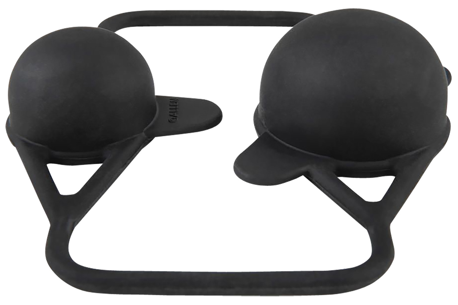 Black rubber fitness device for strength training.