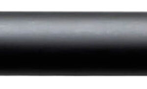 Black cylindrical object, possibly a suppressor.