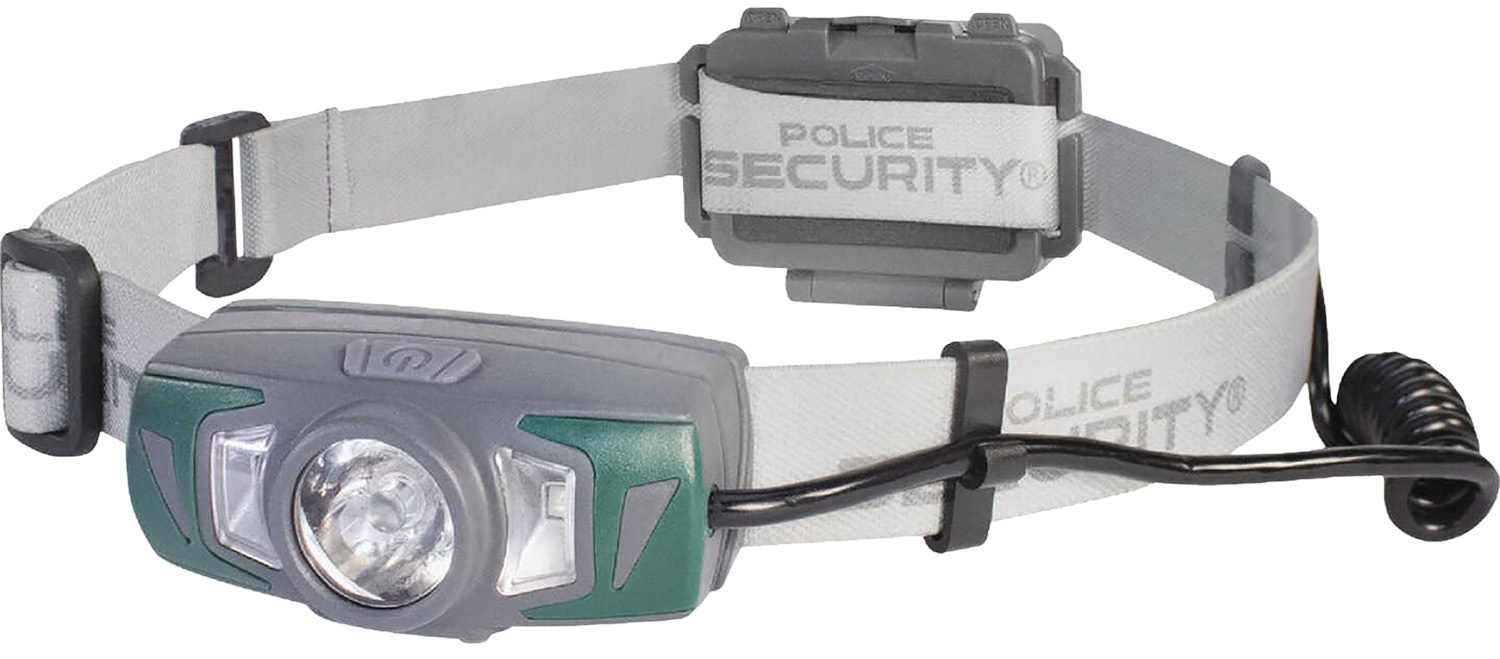 Adjustable LED headlamp with elastic band.