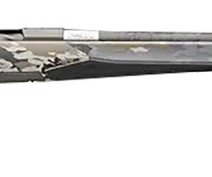 Camouflaged hunting rifle with a sleek design