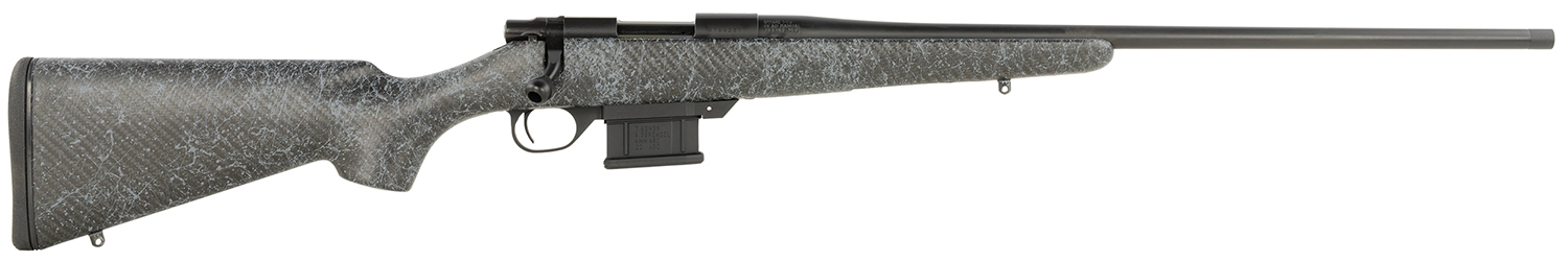 Side view of a modern rifle with textured finish.