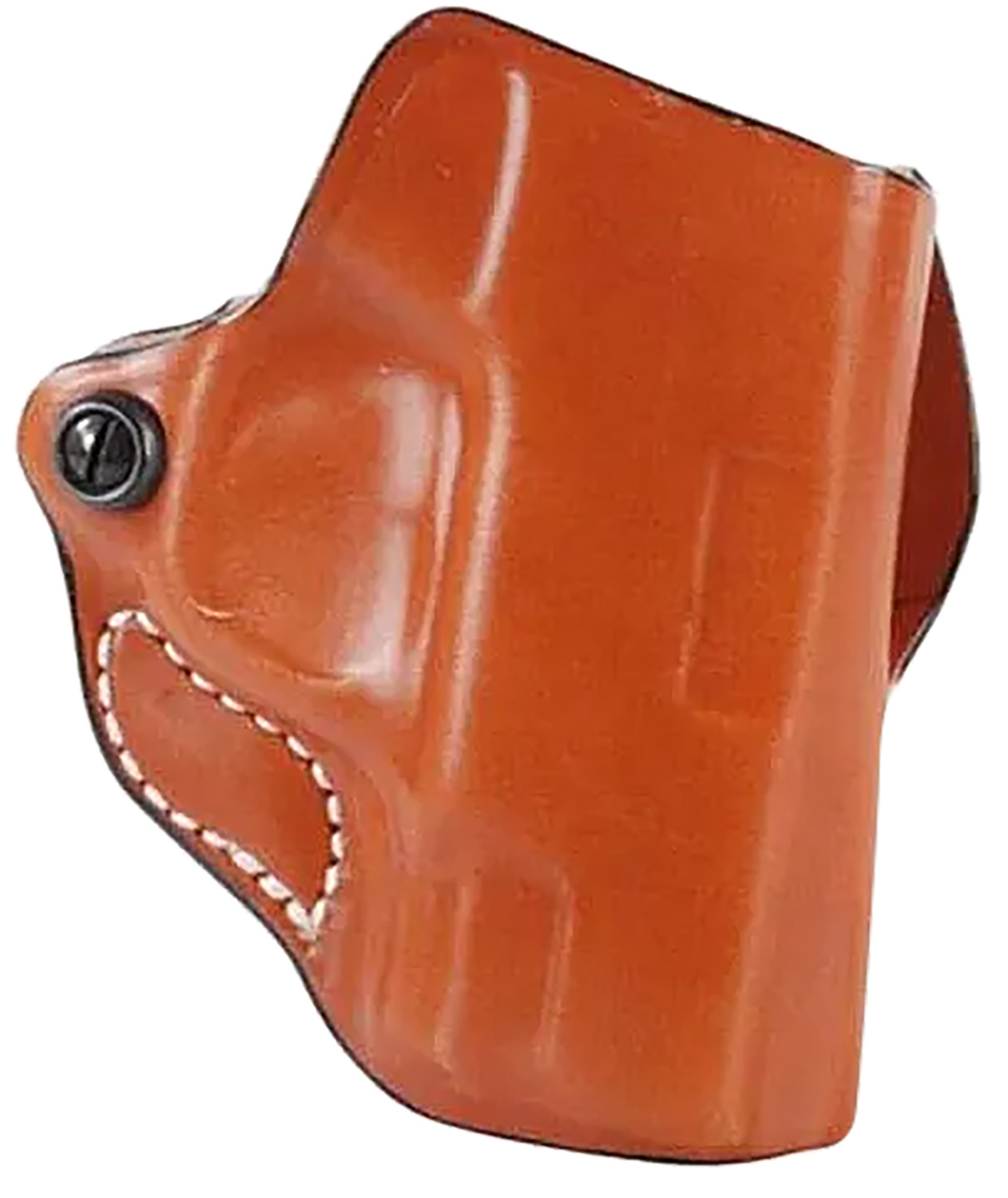Brown leather holster for firearm storage.