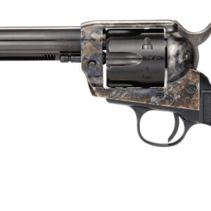 Close-up of a decorative revolver.