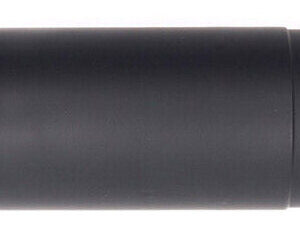 Black cylindrical object, likely a suppressor.
