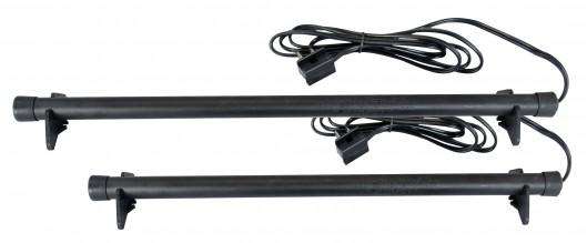 Two black heating elements with wires