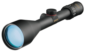 High-quality black rifle scope with blue lens