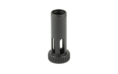 Black muzzle brake for firearm barrel attachment