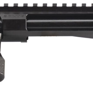 Black rifle upper receiver with picatinny rail